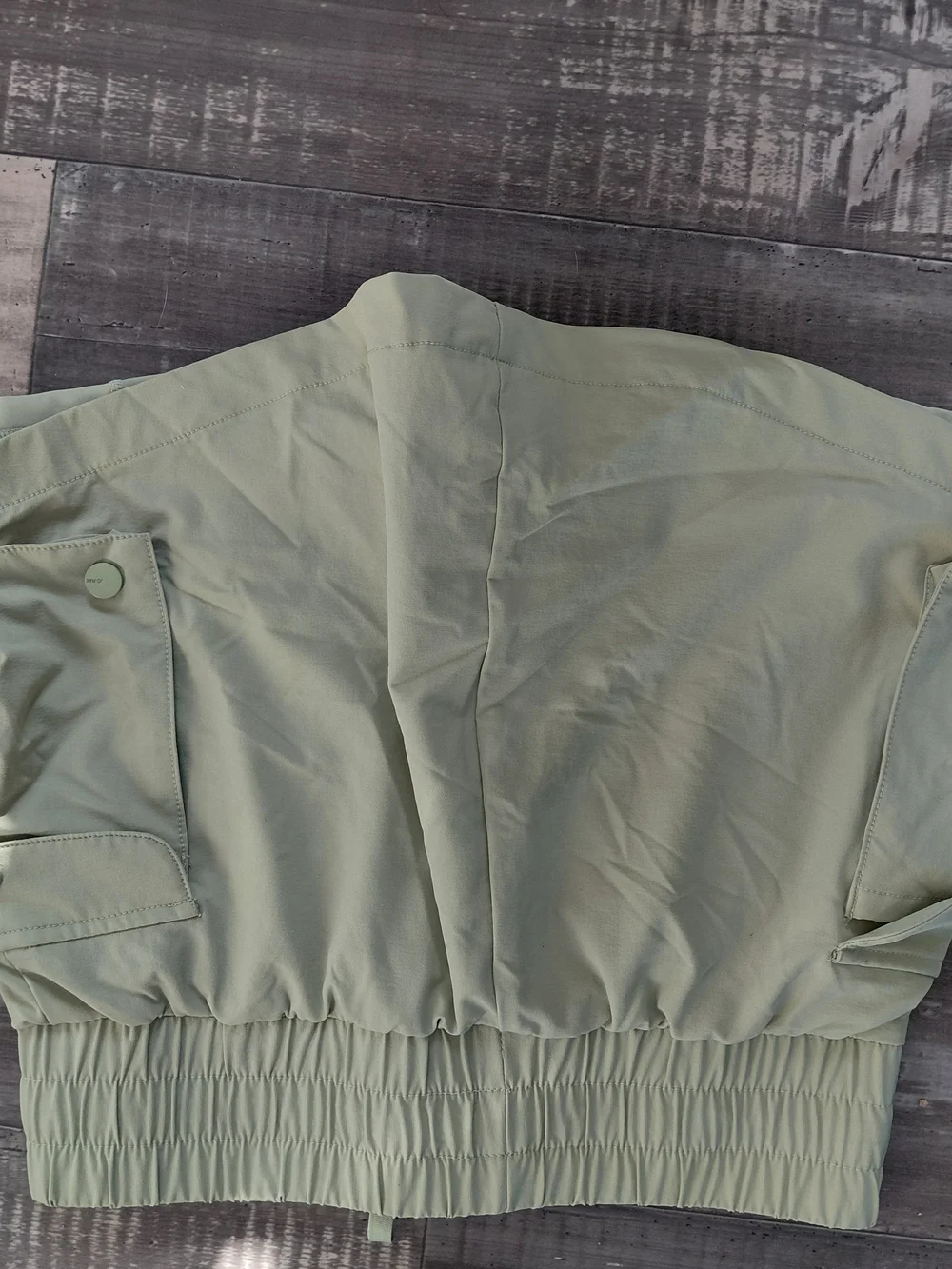 POPFLEX Light Sage Elastic-Waist Skort with Drawstring